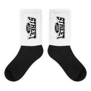 Black and white Street State Socks